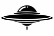 © Trendy CraftSVG  - UFO Flying Saucer Silhouette Vector, Spaceship UFO icon