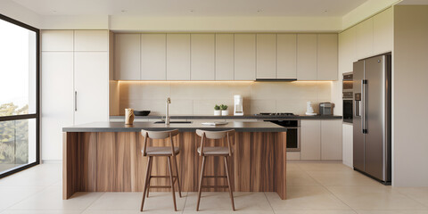 modern kitchen interior