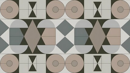 Poster - Neutral color geometric abstract pattern wallpaper concept design, Modern trendy abstract pattern, Geometric Abstract Pattern Wallpaper with Dynamic pastel Color