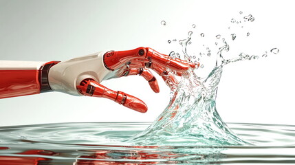 Poster - Robotic Hand Reaching Into Water.