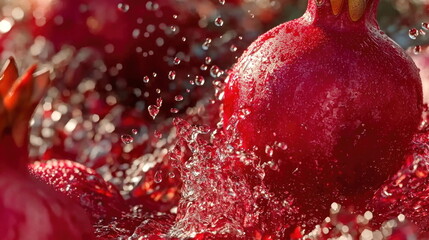 Wall Mural - Pomegranate Splash.