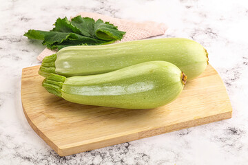 Canvas Print - Raw frsh ripe zucchini vegetable