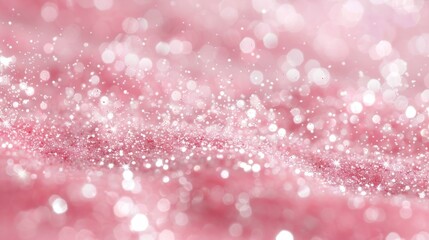 Poster - A pink background with white dots and a pink and white object in the middle