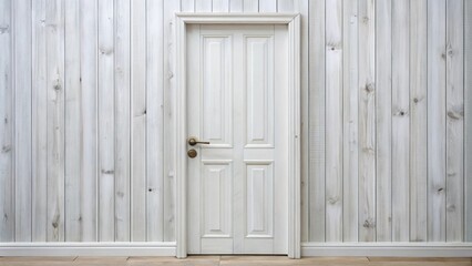 Poster - White painted wood texture background on a door, white, painted, wood, texture, background, door, surface, grain, rustic