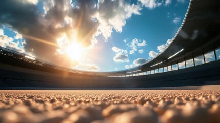 Wall Mural - A stadium undergoing a major expansion project, with new seating areas and facilities being added to enhance the fan experience.