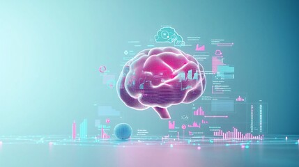Poster - a graphic designer using ai to suggest new branding ideas based on market data, ai brand strategy, d