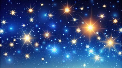 night starry abstract skies with twinkling or blinking stars motion looped background, dark, sky, ni