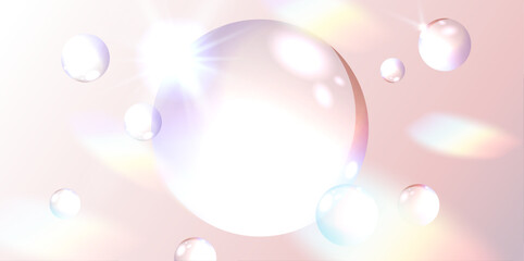 Wall Mural - image of sparkling water droplets and light水滴b2