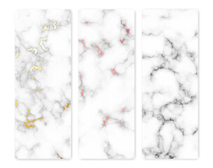 Wall Mural - Set of marble texture backgrounds