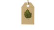 © Tarmizi - Brown Paper Tag With Green Leaf