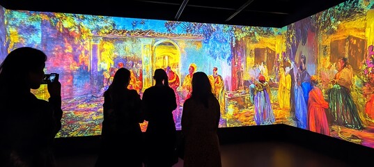 Poster - A holographic art gallery where visitors can walk through virtual paintings