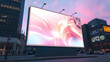 © LofiCat - Futuristic Urban Billboard at Dusk