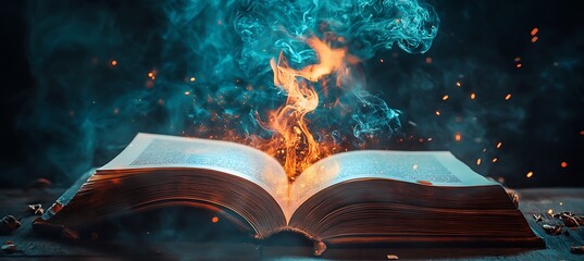 Poster - A holographic book that comes to life with animated stories and interactive elements