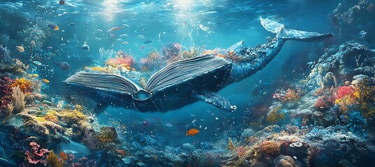 Poster - A holographic book with interactive pages and 3D illustrations that come to life
