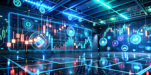 Poster - Futuristic Trading Room: Immersive Data Visualization 
