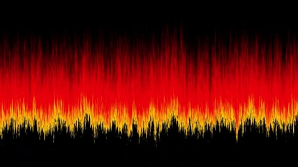 Sticker - animation depicting abstract grunge red gradient on black empty background. 4k uhd footage.