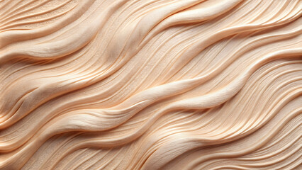 Poster - Creamy Waves Abstract Texture 