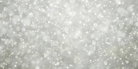Wall Mural - silver sparkle background: shimmering bokeh lights create a luxurious, elegant backdrop perfect for 