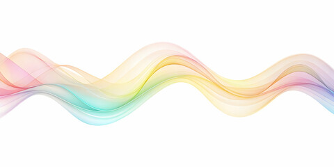 Poster - Abstract Rainbow Wave: A captivating abstract digital artwork featuring a vibrant rainbow wave, evoking a sense of energy, flow, and movement.  