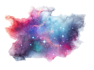 a colorful cloud with stars