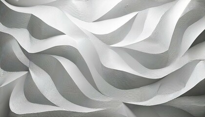 Poster - Abstract white low-poly relief pattern, 3d background. 3D design template. Geometric background with ice texture. 3d square background texture with low-poly triangular surface