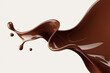 © Work Smartly - Liquid chocolate splash creating dynamic abstract shapes