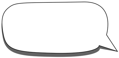 Speech or Chat bubble on transparent background
