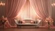 © Daisha - Elegant Interior Design with a Pink and White Color Palette