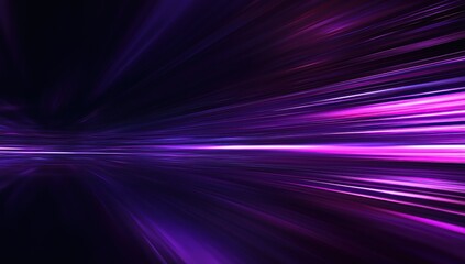 Wall Mural - dark purple abstract background with a blur effect, light rays and speed lines