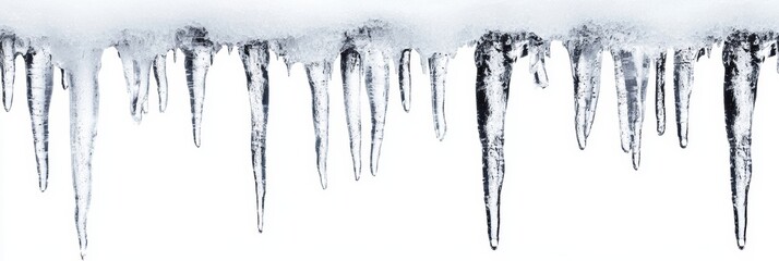 Wall Mural - Icicles Hanging in Bright Winter Light