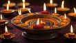 © CROP MEDIA - Terracotta Diwali Diya Lamp, generative AI