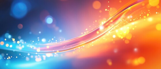 Poster - Abstract background with light elements in a creative and whimsical design