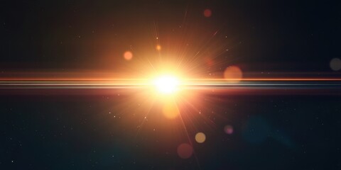 Poster - Abstract overlay background with digital lens flare effects
