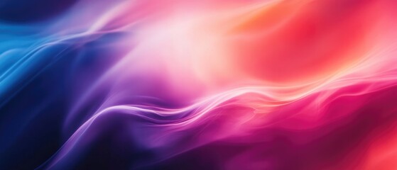 Poster - Vibrant abstract blurred background featuring neon hues a blend of black and white smooth gradient textures and a glowing design suitable for web graphics banners or sidebar art