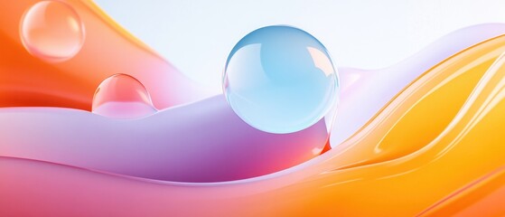 Poster - Clean abstract background illustration design