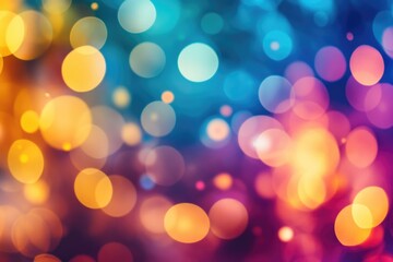 Poster - Vibrant bokeh backgrounds filled with color and glamour create a festive atmosphere perfect for enhancing advertising visuals