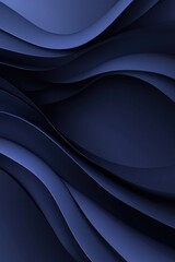 Poster - Abstract dark blue background with wavy lines designed to enhance your project and effectively attract the audience s attention
