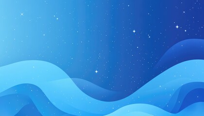 Poster - Light blue 2D cartoon cover featuring astronomical stars Modern abstract design highlighting the Big Dipper Ideal for advertisements posters and banners