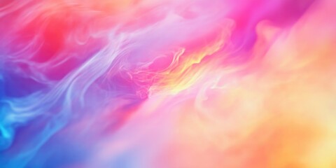 Poster - Soft pastel abstract background with vibrant blurred colors