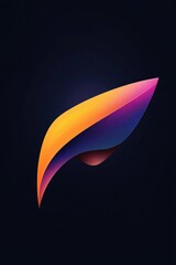 Poster - Abstract 2D cartoon logo design for business and technology