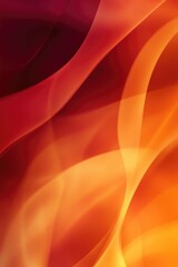 Poster - Autumn inspired gradient background featuring red and orange hues with a warm earth tone blur for a vibrant fluid abstract design suitable for presentations and wallpapers
