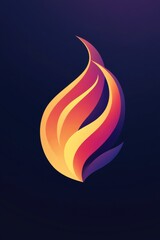 Poster - Abstract 2D cartoon logo design for business and technology