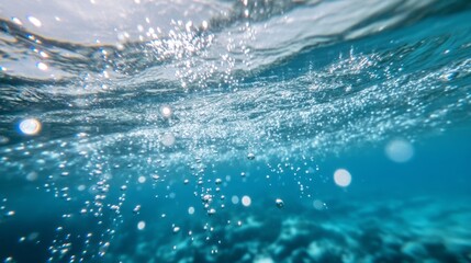 air bubbles under water 