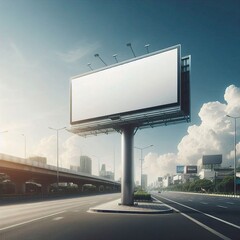 blank billboard on the street