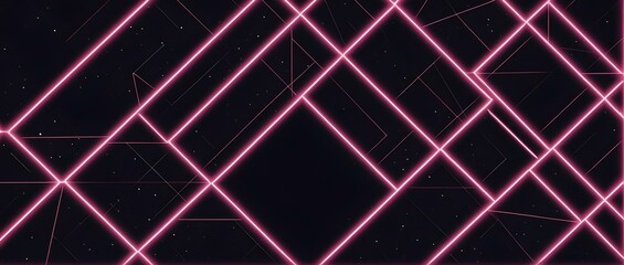 abstract background with glowing lines pattern, modern design banner