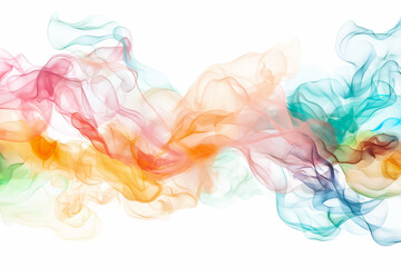 Poster - The vibrant artwork showcases flowing waves of pastel colors, including pinks, blues, and oranges. The gentle curves create a serene and soothing atmosphere, ideal for a background