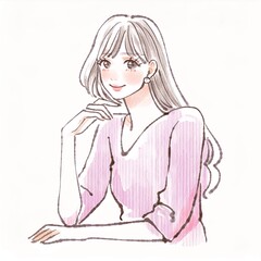 女性・女の子のイラスト素材