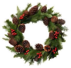 Wall Mural - png christmas wreath christmas plant fir.