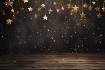 Wall Mural - christmas background with stars