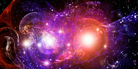 magical cosmic abstract background of the universe, the strongest energy, the space of options